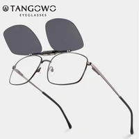 tangowo new polarized sunglasses for men women magnet clip on glasses frame 2022 top quality mirror frame prescription glasses
