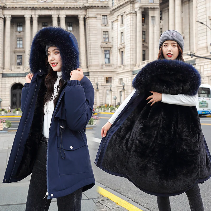 Women's Thickened Loose Winter Jacket Women's Warm Long Padded Clothes Large Size Women's Padded Clothes 2022 Autumn Winter New
