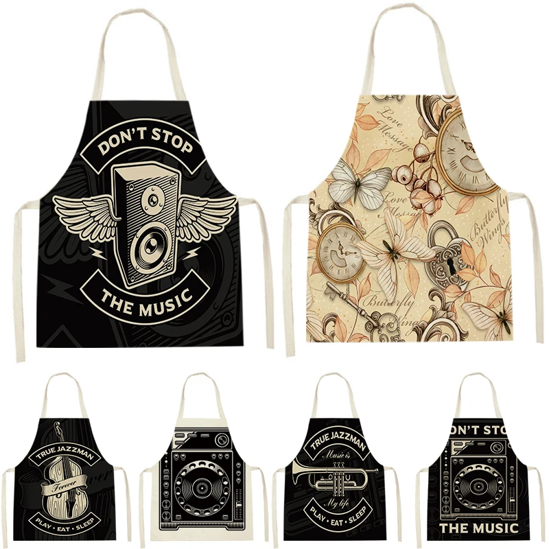 

Кухонный Фартук WQJ118 для женщин, без рукавов, из хлопка и льна