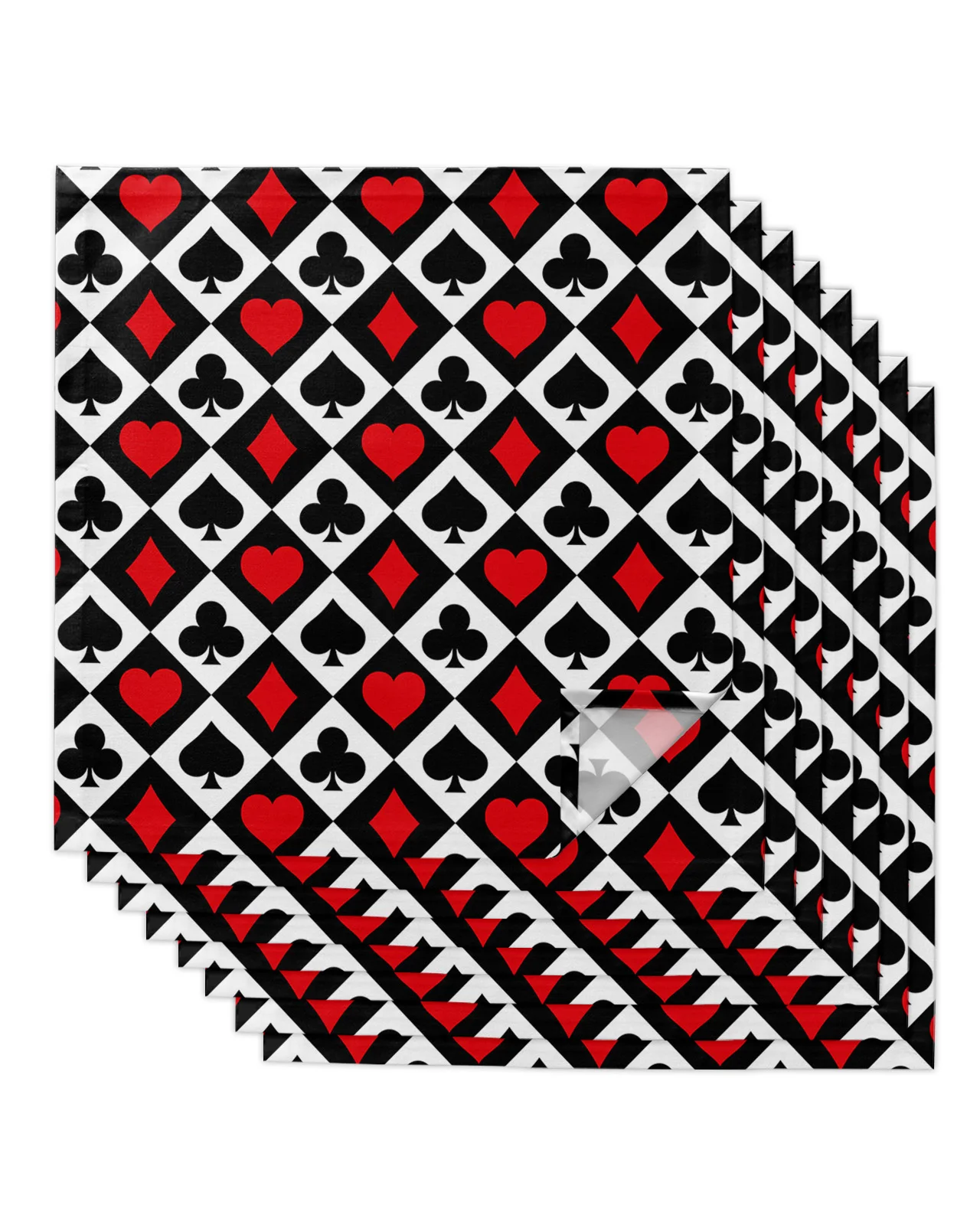 

Покерные квадраты, пики, сердца, клетчатый текстурный стол, искусственный стол для вечерние ринки, свадьбы, Декор, Мягкая Кухня, ужин, искусс...