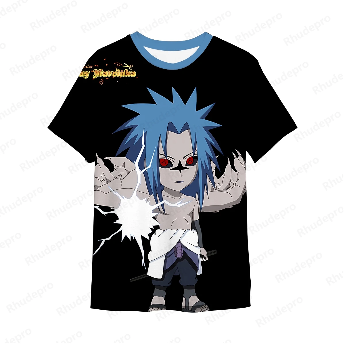 Футболка мужская с аниме Наруто Y2k 2024