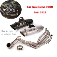 for kawasaki z900 until 2022 titanium alloy exhaust system slip on motorcycle muffler tail pipe tip 51mm front header link tube