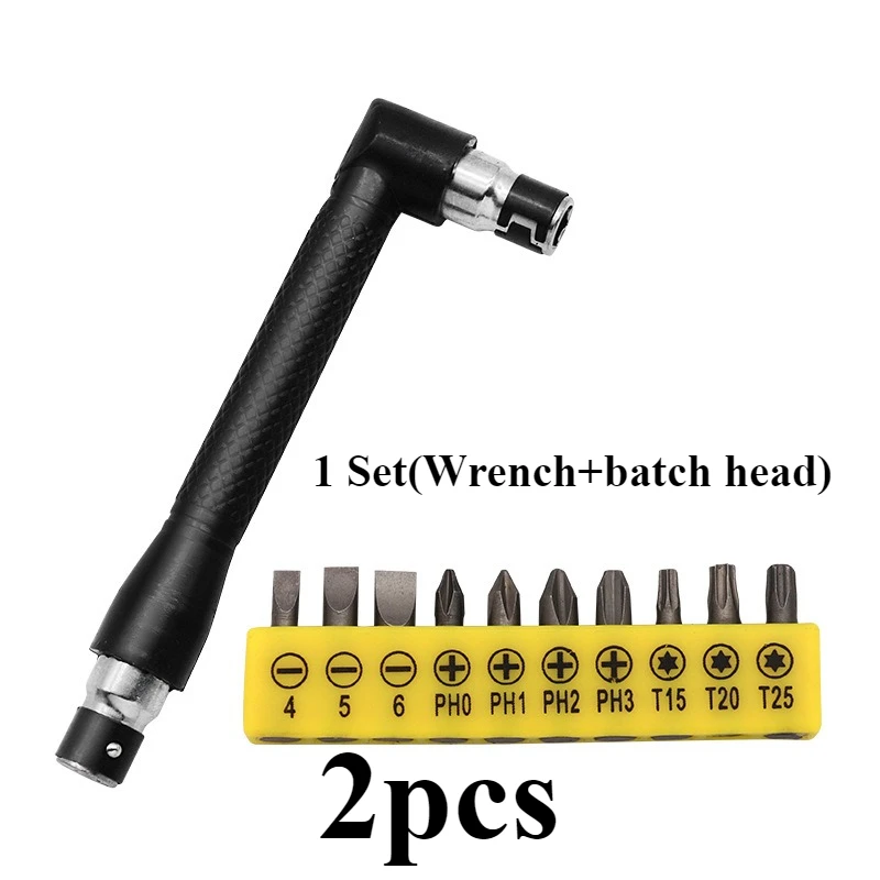 

Адаптер Для Сверления Под Углом 90 Градусов, Сверхмощный Удлинитель С Текстурированной Рукояткой