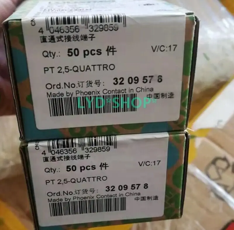 50 шт./коробка, контактные Проводные клеммы PHOENIX PT 2,5-QUATTRO 3209578