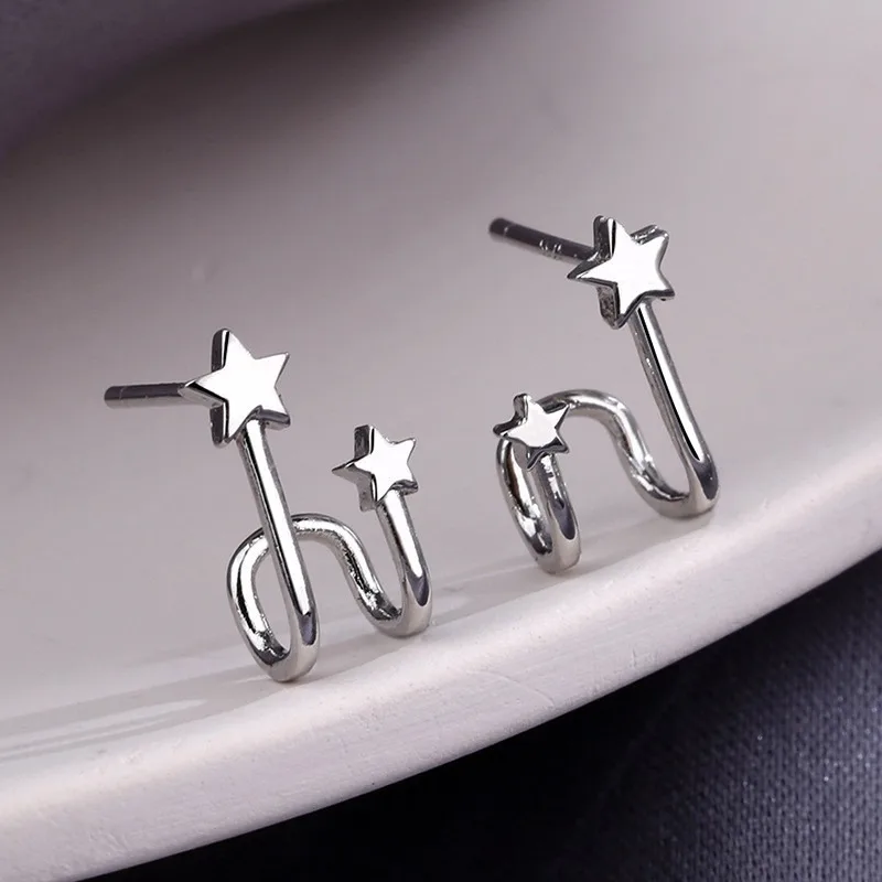

Shape Stars Stud Earrings Girls Earrings Fashion Jewellery Gift UK Womens