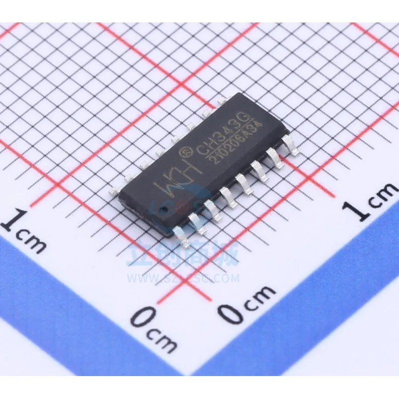 

Оригинальная оригинальная микросхема USB CH343G посылка SOP-16