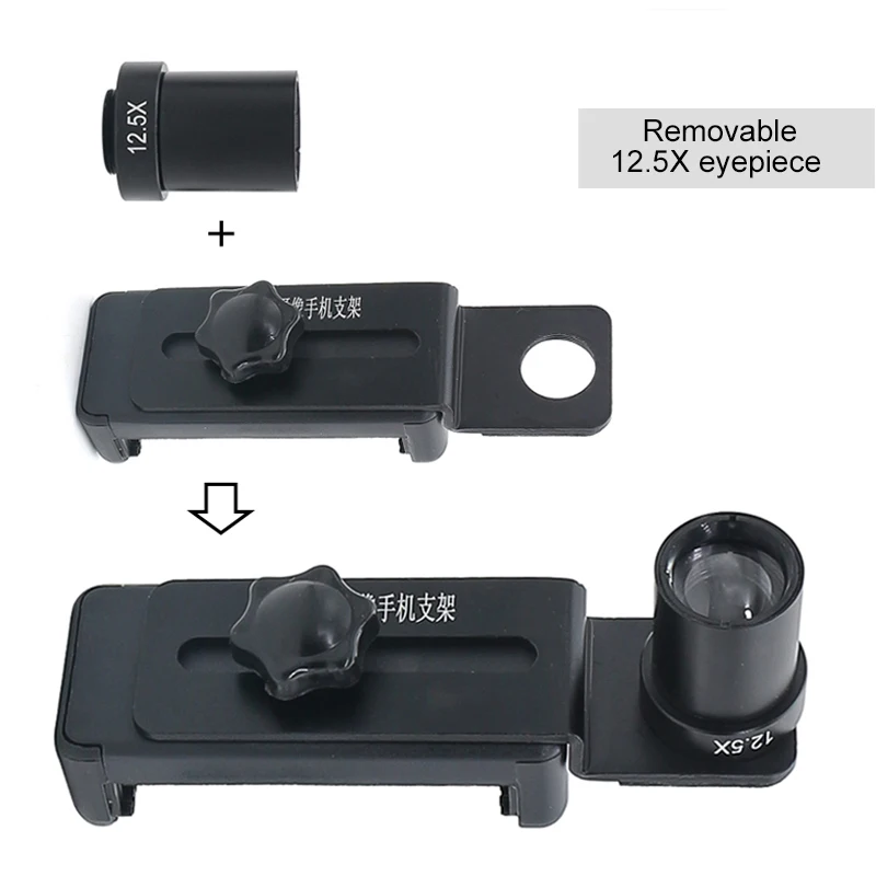 Адаптер для крепления сотового телефона Зажим с объективом окуляра 12 5X Take