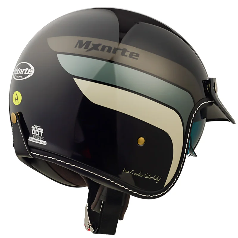 Оригинальный Mxnrte летающий черный ретро шлем унисекс гоночный мотоциклетный