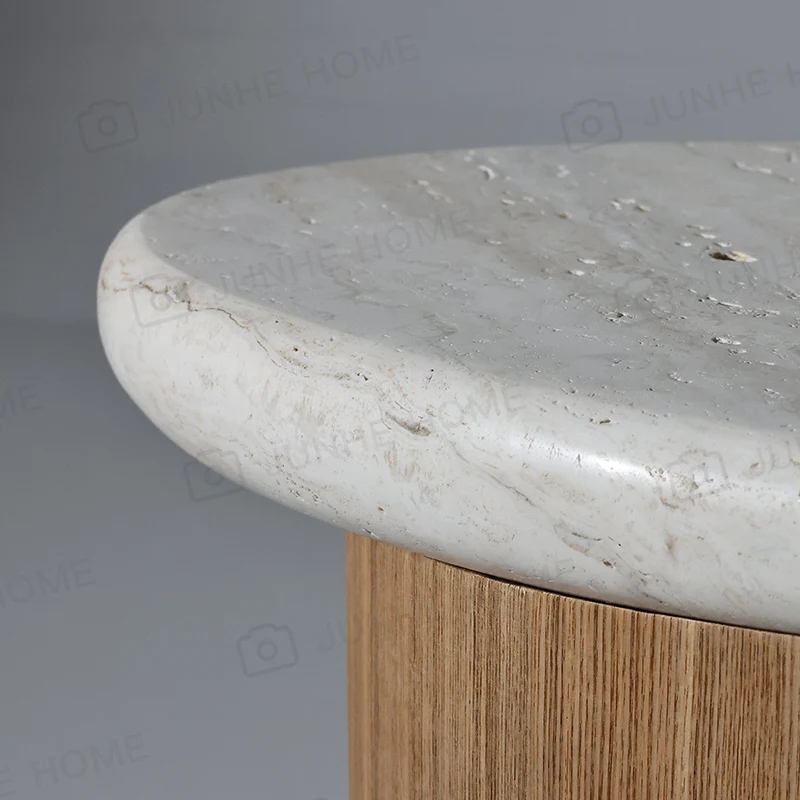 Боковой столик из натурального травертина роскошный маленький кофейный массива