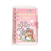 a5 kawaii transparent notebook ins detachable journal notebook student lovely diary loose leaf book school stationery