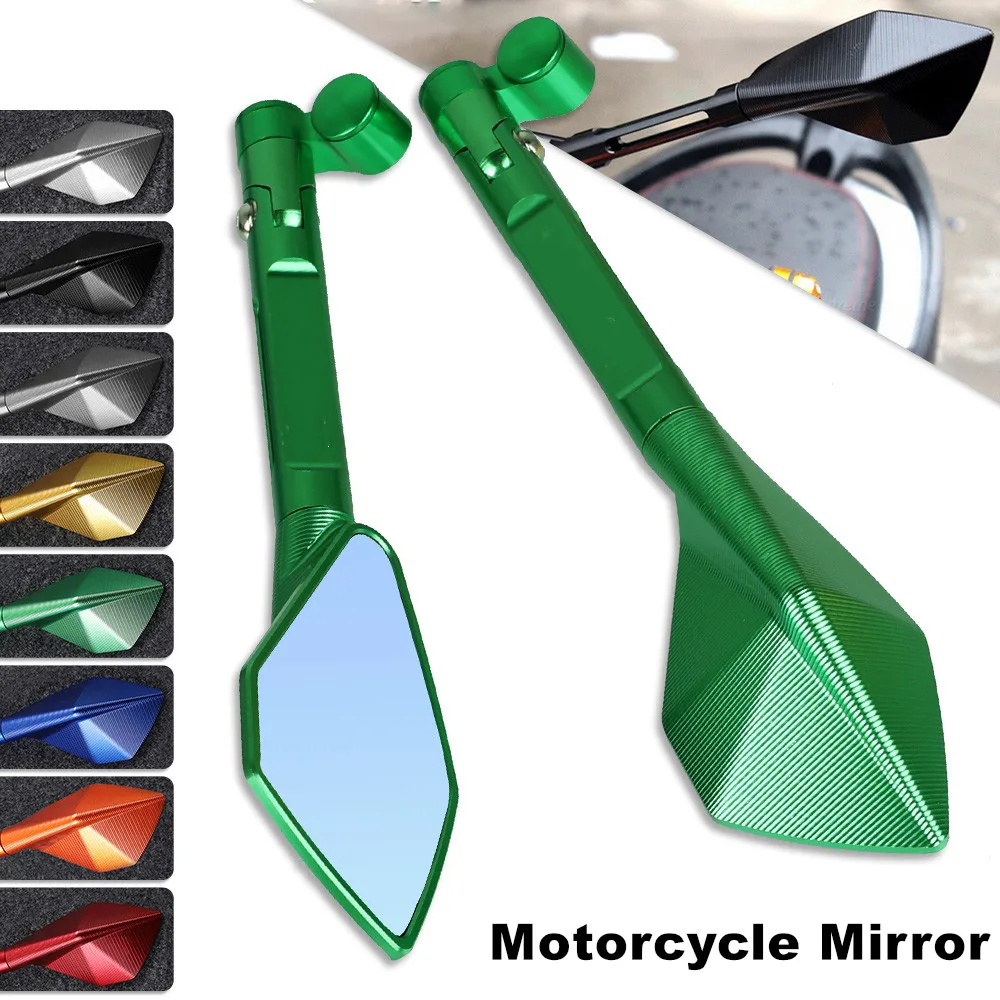 

For KAWASAKI Z1000 2007 2008 2009-2016 Z1000R Z1000SX 2017-2019 Universal Motorcycle ALUMINUM Rearview Side Mirrors 8mm 10mm