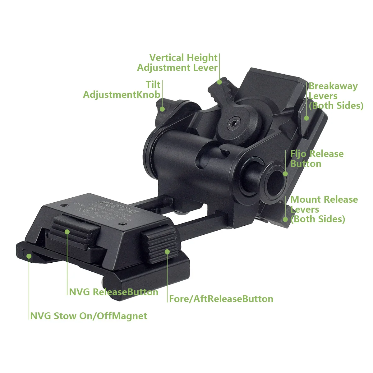 Металлический L4 G24 L4G24 NVG Wilcox Монтажный кронштейн Держатель для PVS15 PVS18 GPNVG18