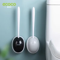 ecoco silicone brush head toilet brush quick drain cleaning tools for toilet wall mounted household wc bathroom accessories