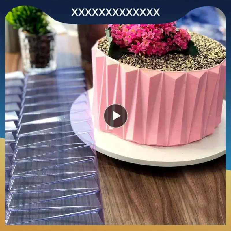 

Plastic Kitchen Cake Edge Origami Edge Tool Fondant Printing Mold Cake Embossing Mold Decoration Template Baking Tools