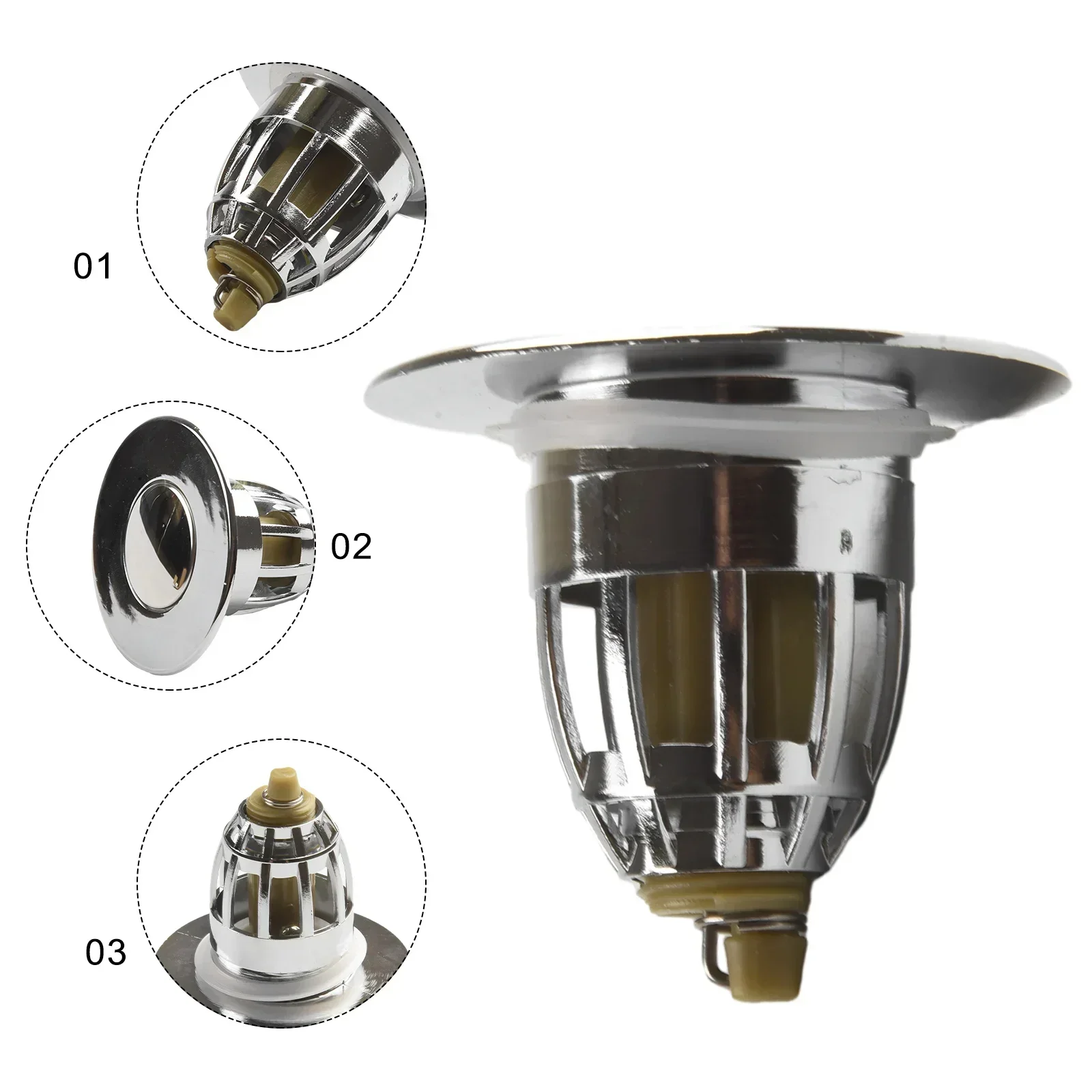 Универсальная пробка для раковины в ванной комнате умывальника всплывающий
