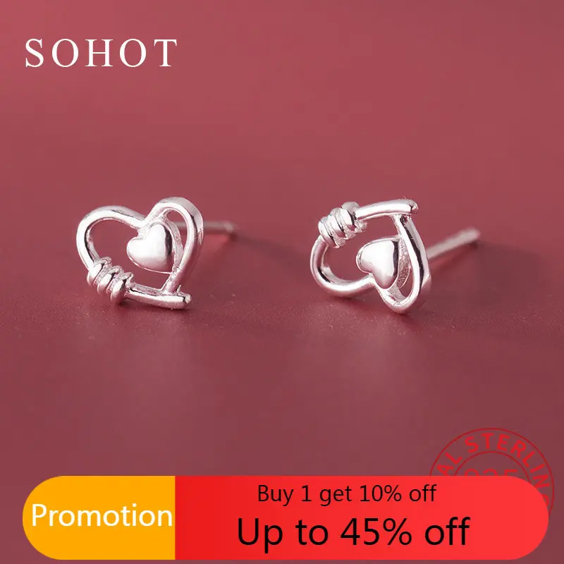 

Женские серьги-гвоздики из серебра 925 пробы с узелком