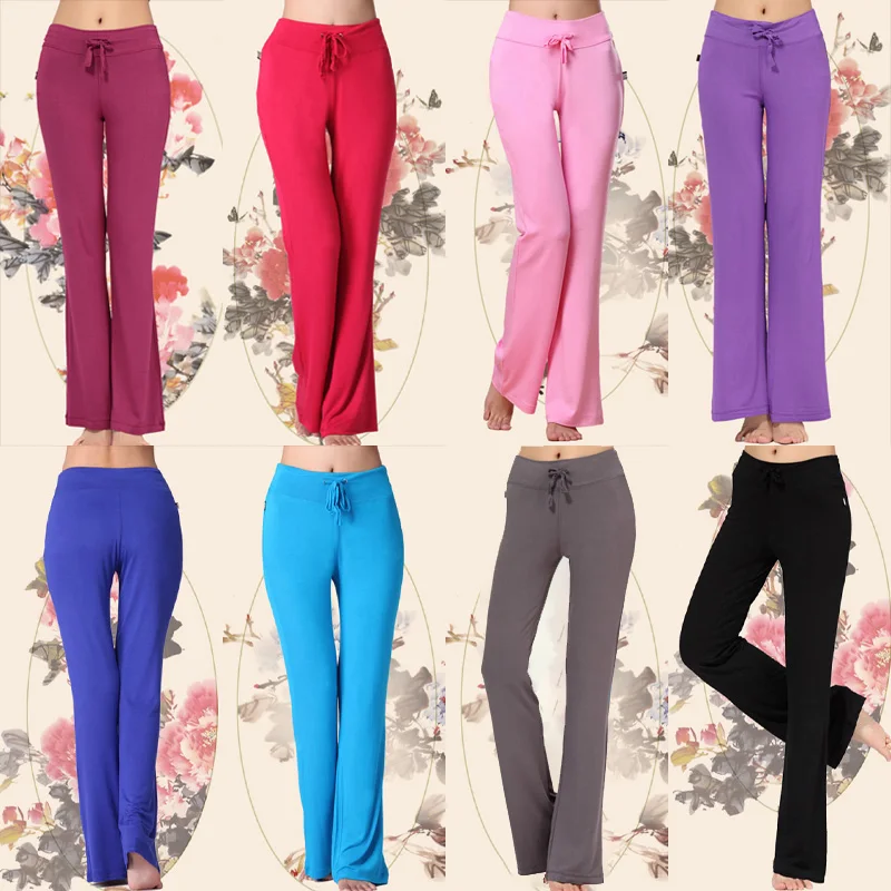 Slight Flare Casual Harem Trousers Sports Wide-leg Yoga Dance Pants Women's 2023 Spring Summer New Mopping High-waisted Pants