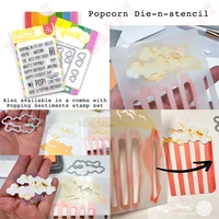 2022 new popcorn metal cutting dies and stencils diy scrapbooking paper greeting cards album diary decoration embossing molds