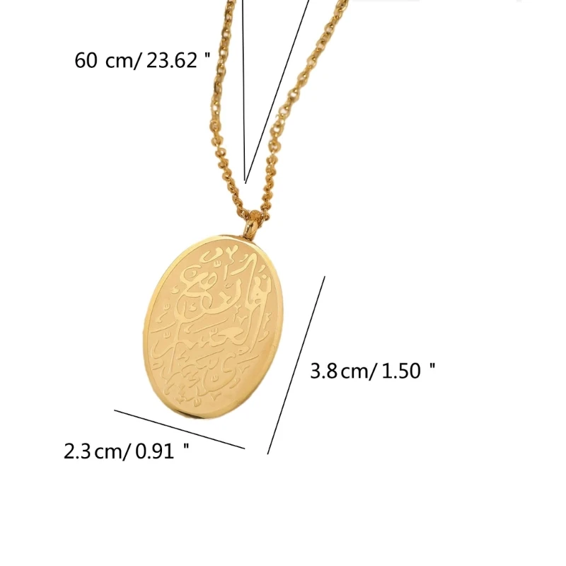 652F Модное ожерелье с подвеской Аят Аль Курси арабские очаровательные ювелирные