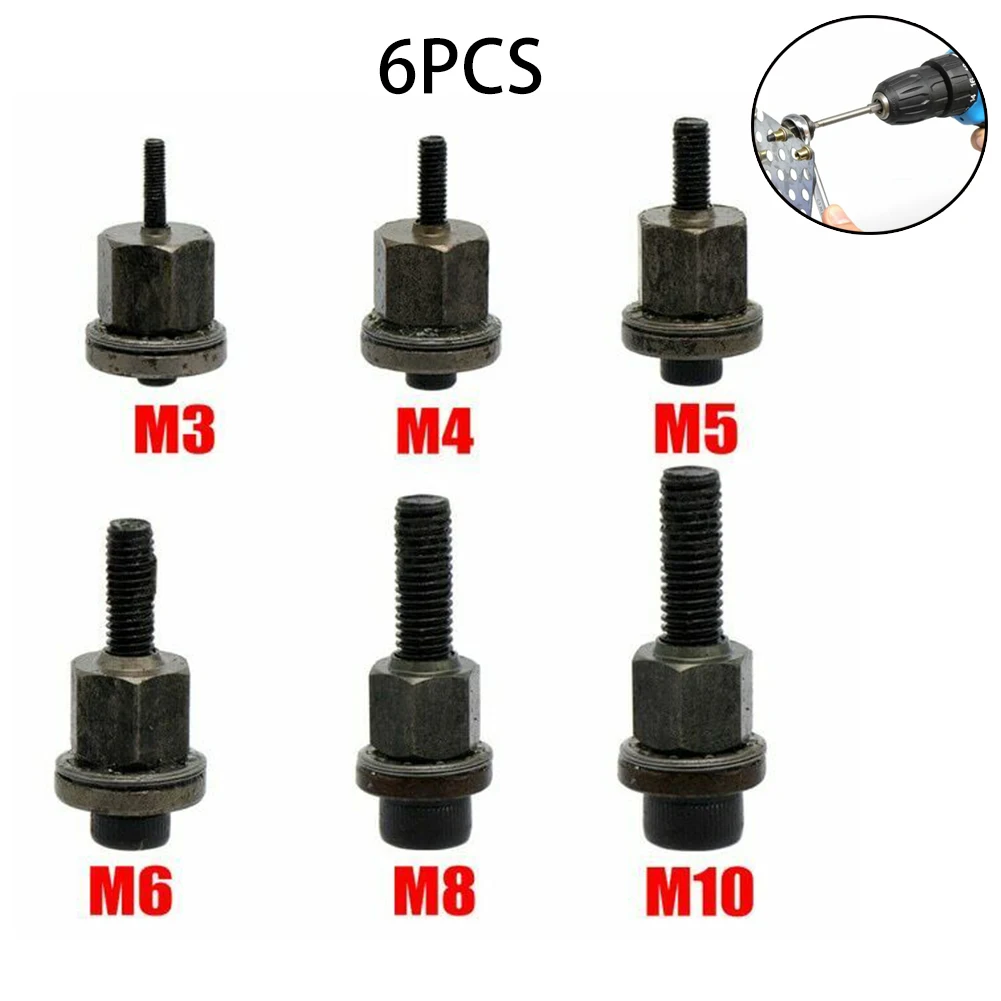 

1/3/6 шт. ручная заклепка, гайка, головка, сталь, искусственный наконечник, замена головки оправки, М3, М4, М5, М6, М8, Резьбовая гайка, ручные инструменты