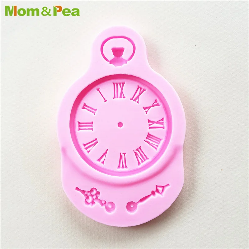 

MPA1232 Clock Shaped Silicone Press Mold Gum Paste Chocolate Ornamental Fondant Mould Cake Decoration Tools