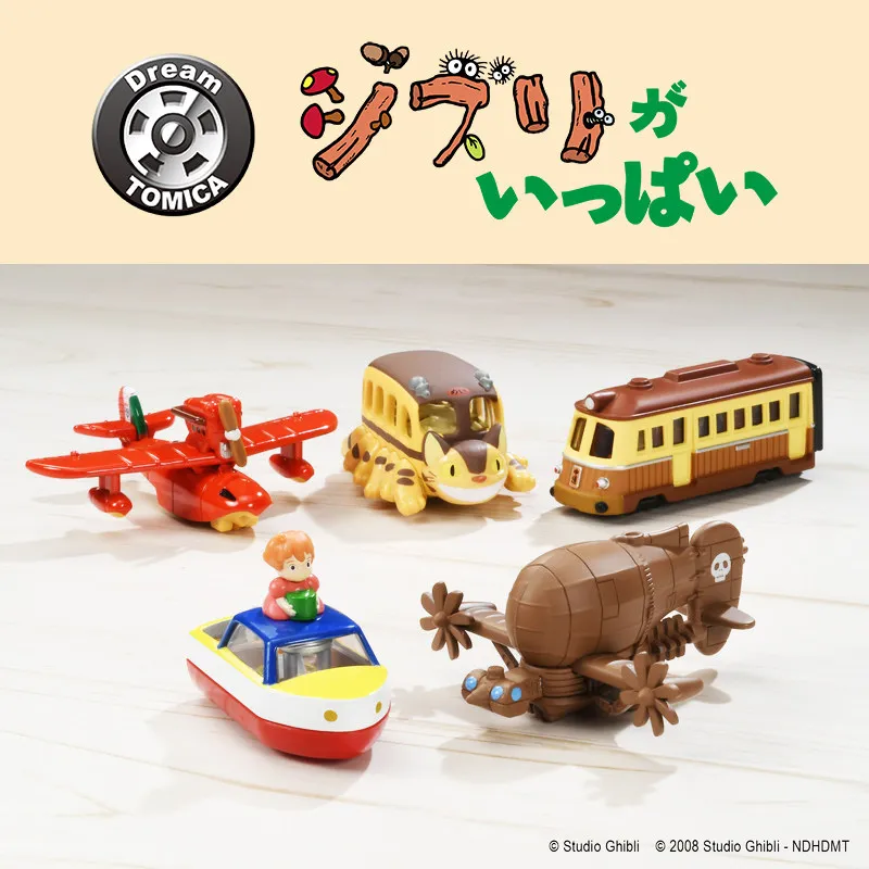 Фото Модель автомобиля TOMY из сплава, игрушки Tomica для мальчиков, Dream Car Ghibli, Chinchilla Red Pig, Sky City, Spirited Away, Haiyuan Tra №1
