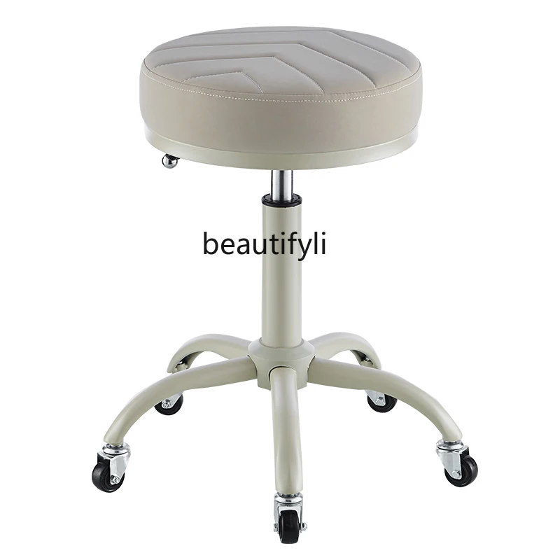 

Beauty Stool Lifting Mute Simple Hairdressing Chair Household Bar Stool Rotating Pulley