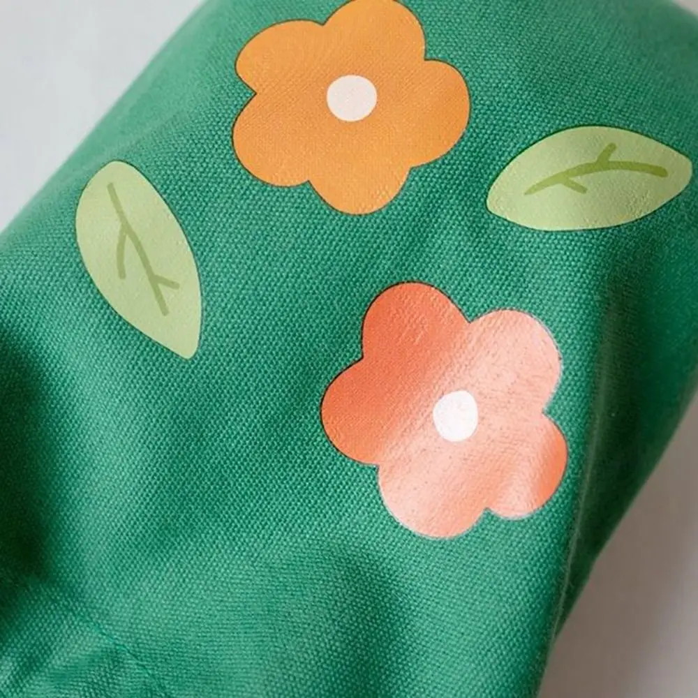 Graffiti Flower Canvas Bucket Bag Cute Large Capacity Print Handbag Small Tote Bag Portable