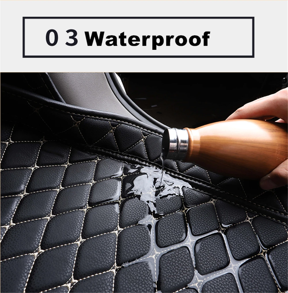 High Side Car Trunk Mat For LEXUS LS460 2006-2016 2018 2019 20-2024 XPE Rear Cargo Cover Liner Tail Boot Tray luggage Pad Carpet