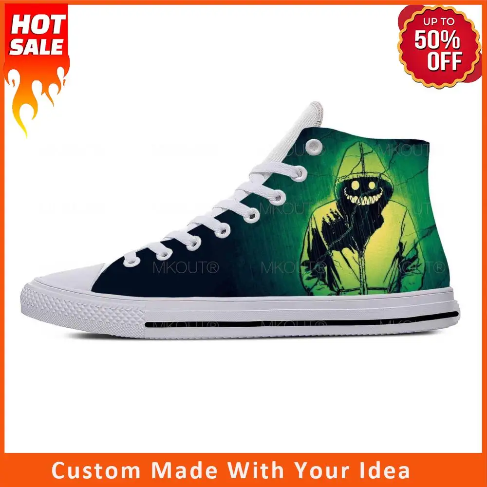 

Anime Cartoon Demon Devil Smiling Smile Face Cool Casual Cloth Shoes High Top Lightweight Breathable 3D Print Men Women Sneakers