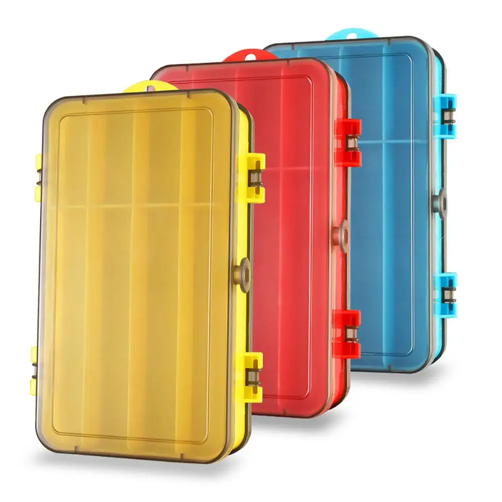 

Double-sided Fishing Lure Hook Box Portable Storage Box Fishing Equipment Outdoor Fishing Tackle Tools (19 X 10.5 X 4.5cm)