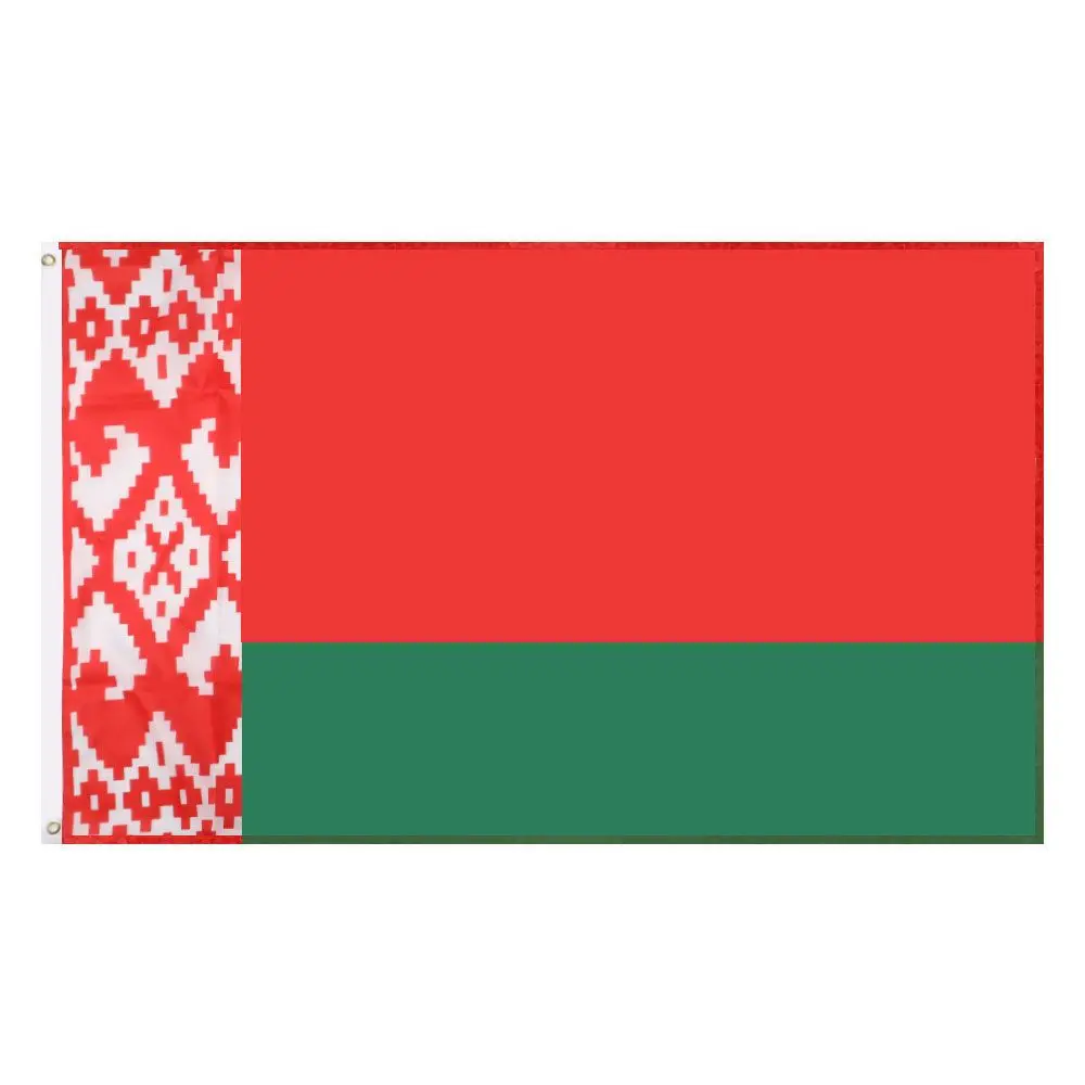 

Национальный флаг Беларуси 90*150 см 3 фута x 5 футов для украшения, подвесной красный и зеленый баннер из полиэстера для праздника и мероприяти...