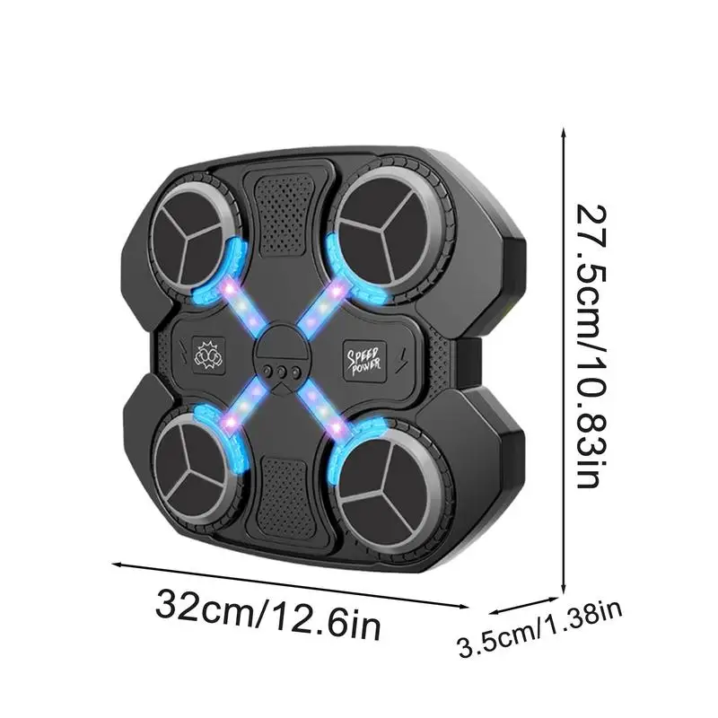 Умная музыкальная боксерская машина с Bluetooth и перчатками светодиодная подсветка