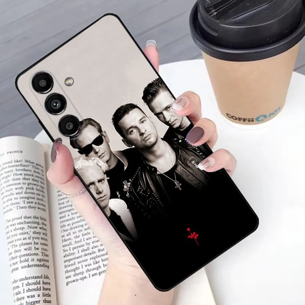 D-DepecheD band M-ModeS Phone Case For Samsung S 25 24 21 22 23 30 20 Ultra Plus Fe Lite Note 10 9 5G Black Soft