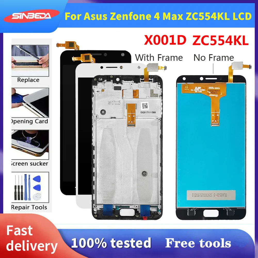 

Original For Asus Zenfone 4 Max ZC554KL LCD Display Touch Screen Digitizer Replacement Parts ZenFone 4 Max ZC554KL X001D