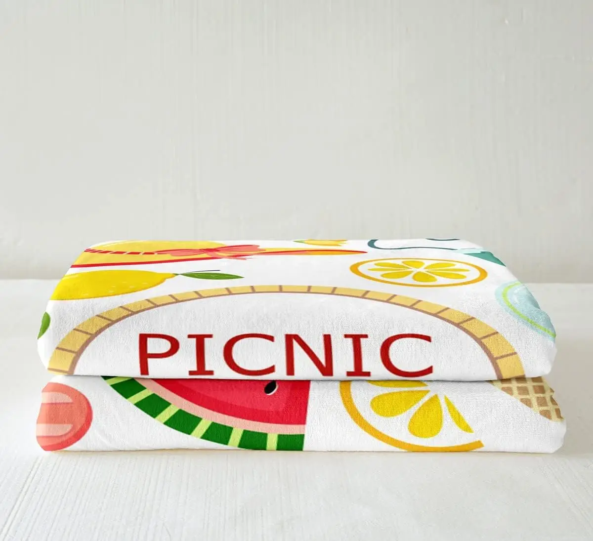 Летнее одеяло для пикника мультяшный рисунок мороженое арбуз одеяла детей