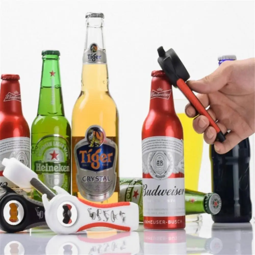 

5 In 1 Multifuntional Beer Bottle Opener Wine Opener Easy Jar Can Opener Corkscrew Bar Can Lid Twist Gadgets Kitchen Accessories