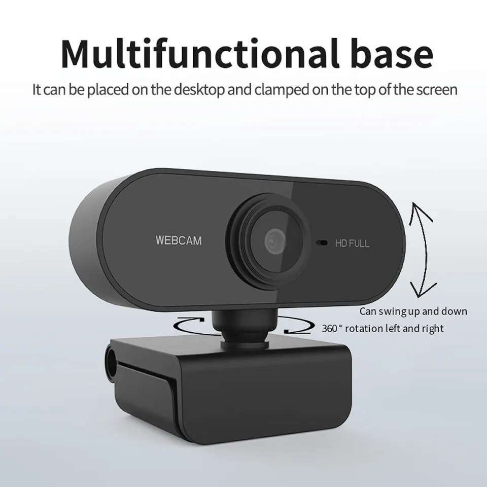

Webcam 1080P original Computer PC Web Camera with Microphone Rotating Cameras for Live Broadcast Video Call Conference Work