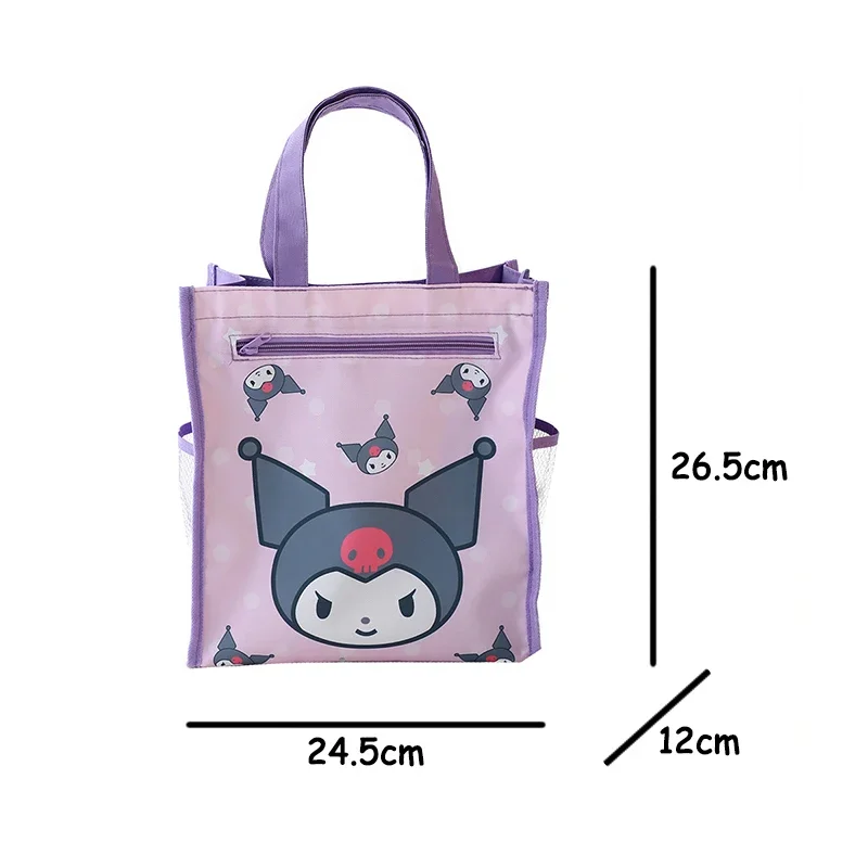 Kawaii Sanrio мультяшные сумки Hello Kitty двухслойная водонепроницаемая сумка-тоут милая