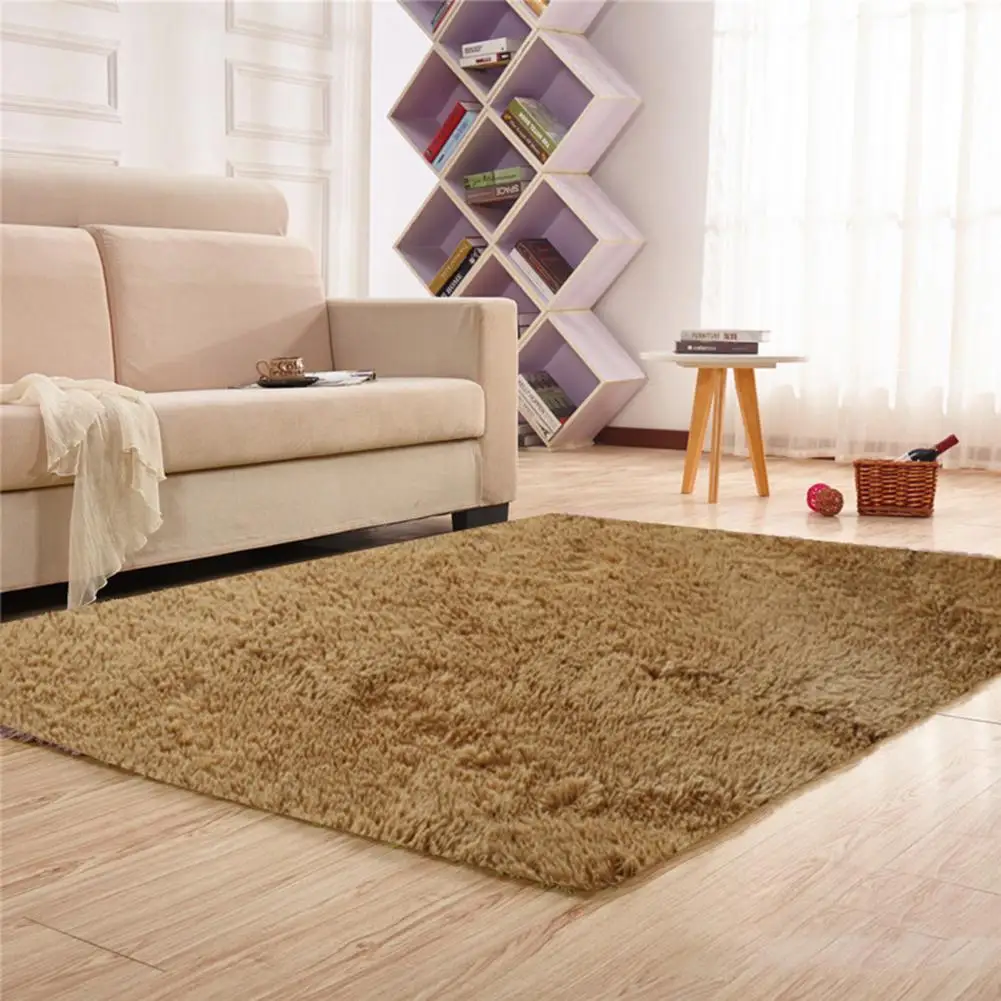 

Velvet Material Rug Soft Shaggy Rugs Luxurious Non-slip Carpets for Bedroom Nursery Home Decor Comfortable on Feet Carpet