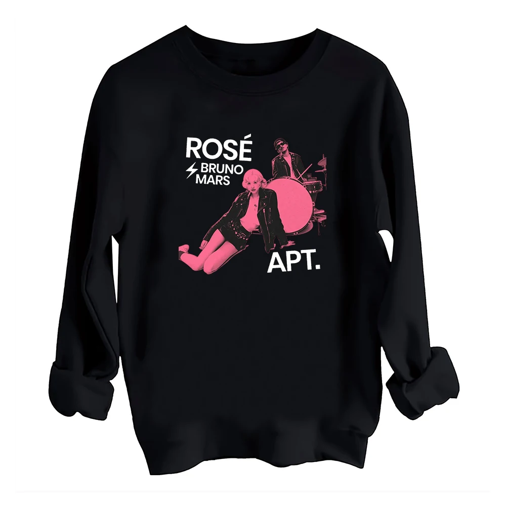 Роза Рози АПТ. Толстовка Bruno Mars Harajuku с круглым вырезом и длинными рукавами
