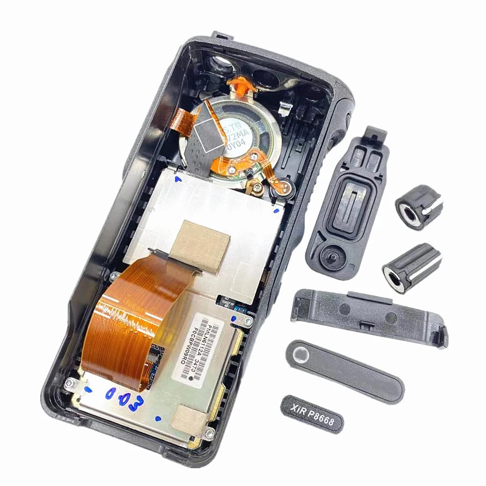 Konut Case W/LCD ekran boynuz hoparlör toz kapağı topuzu Motorola XiR P8668 GP338D DGP8550 XPR7550 DP4800 radyo walkie Talkie