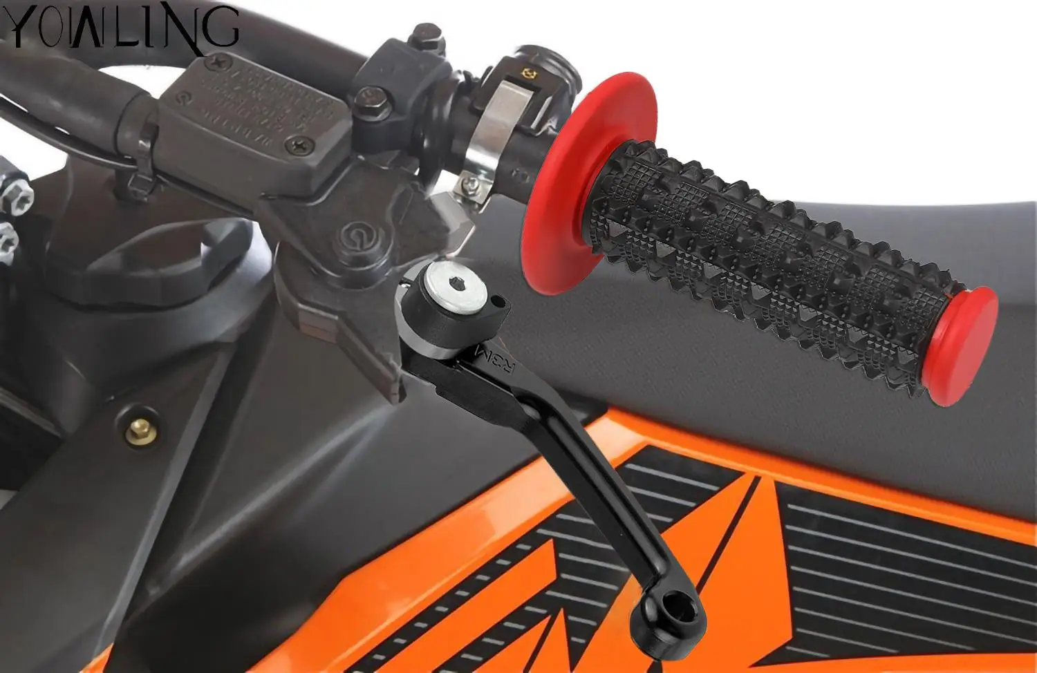 FOR YAMAHA TW200 2000 2001 2002 2003 2004 2005 2006 2007 Dirt Bike Motorcycles Handle grips handlebar grip &amp Brake Clutch Lever |