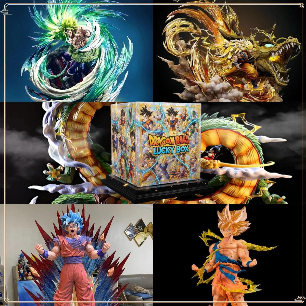 Фото Фигурка Dragon Ball Z Mystery Box 5-30 см Super Saiyan Goku Vegeta, аниме, ПВХ, коллекция фигурок, статуя, игрушка в подарок для детей №1