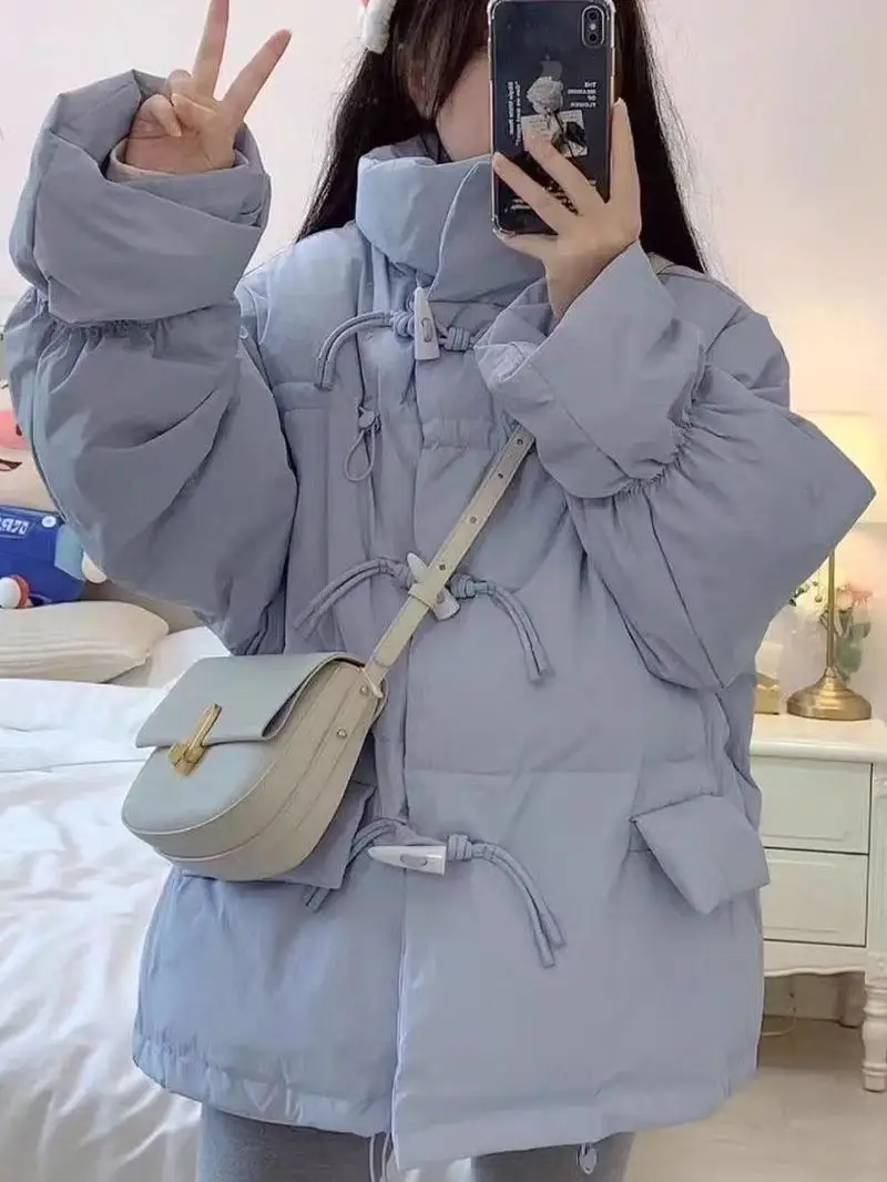 Пуховик с хлопковой подкладкой женская зимняя одежда 2024 новинка корейского