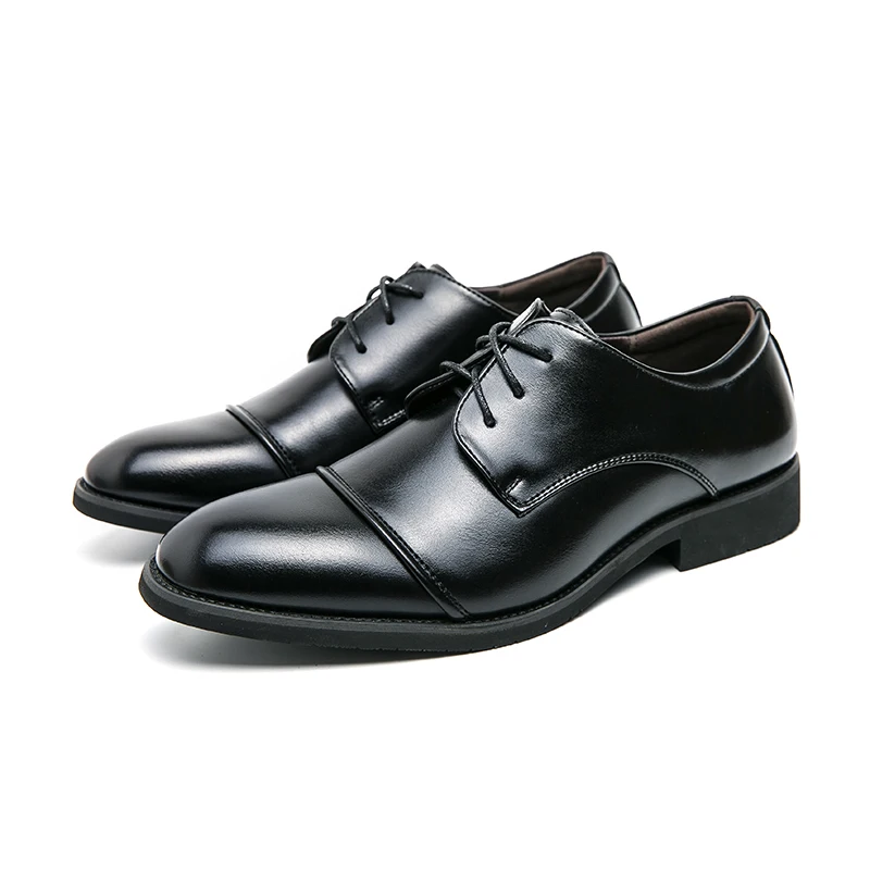 

Formal Lace-up Dress Shoes Men's Comfortable Fashion Genuine Leather Office Derby Daily Business Casual Shoes Luxury Designers