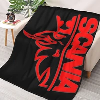 scania truck eagle head blanket high quality flannel blanket soft comfortable blanket fashion home travel essential