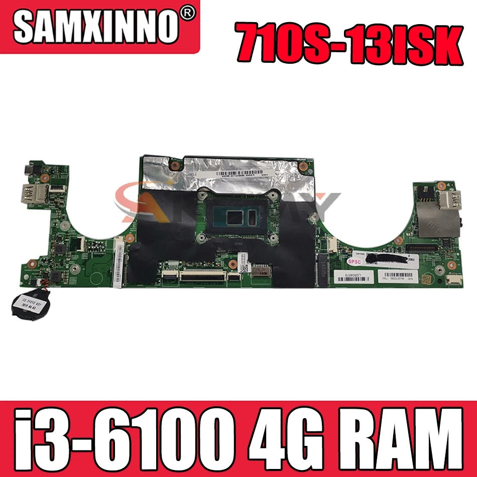 

448.0A701.0011 материнская плата для Lenovo 710S-13ISK xiaoxin air 13 материнская плата для ноутбука ЦП i3 6100 4 Гб ОЗУ 100% тестовая работа