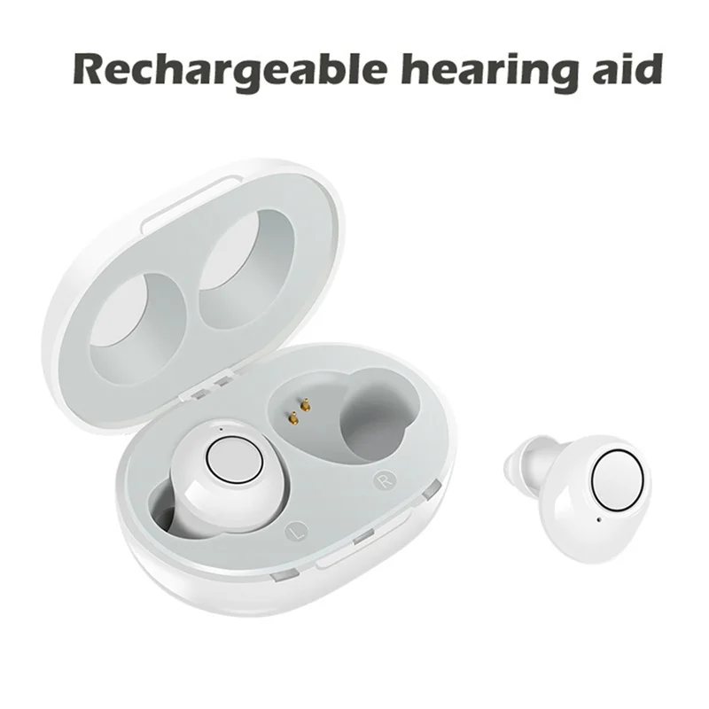 

Intelligent New Style Hearing Aid Rechargeable Low-Noise Wide-Frequency One-Click Operation Sound Amplifier Deaf Hearing Aids