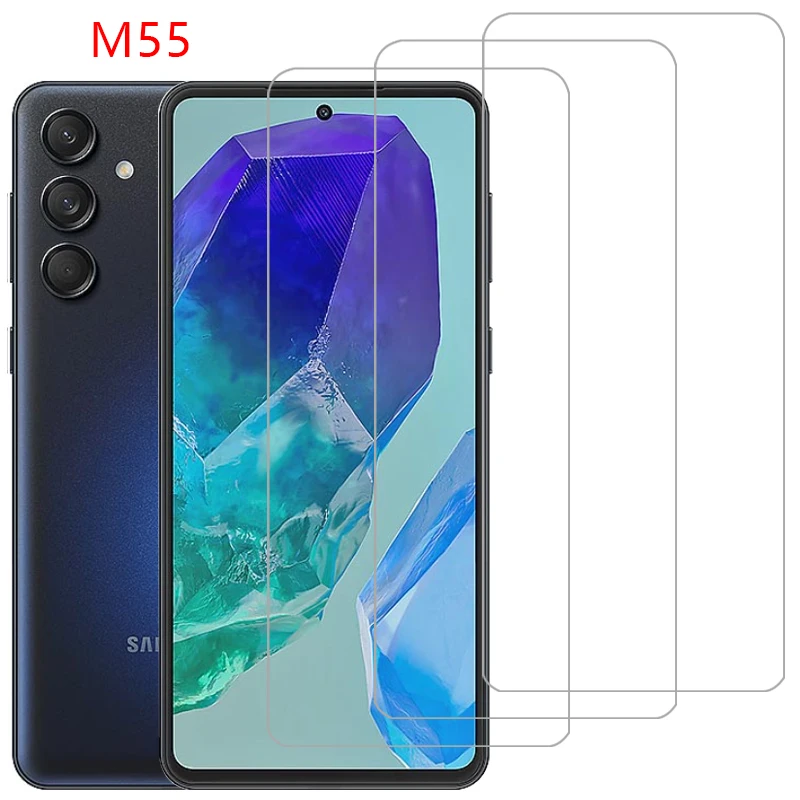 Чехол из закаленного стекла для телефона samsung galaxy m55 задняя крышка samsungm55 galaxym55 m 55